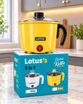 3-in-1 Electric Kettle 1.2L – Noodle Maker & Egg Boiler